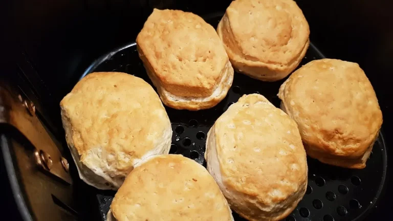 air fryer canned biscuits baked golden brown