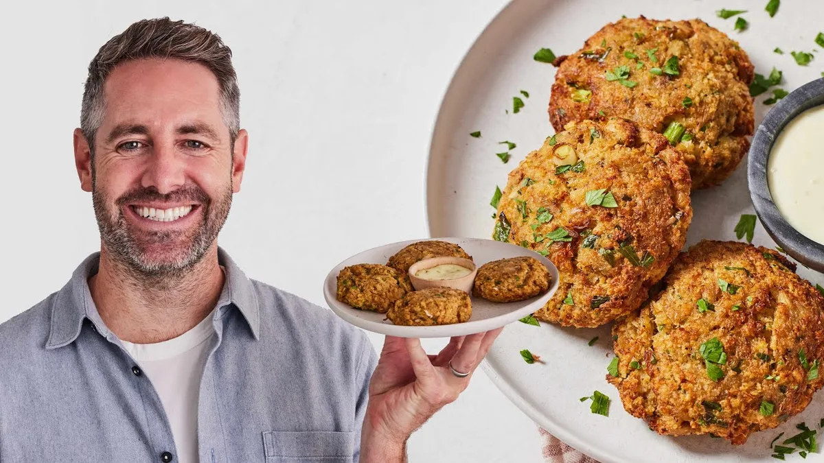 crab cakes in air fryer basket