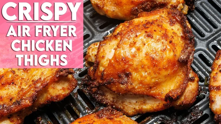 crispy air fryer chicken thighs
