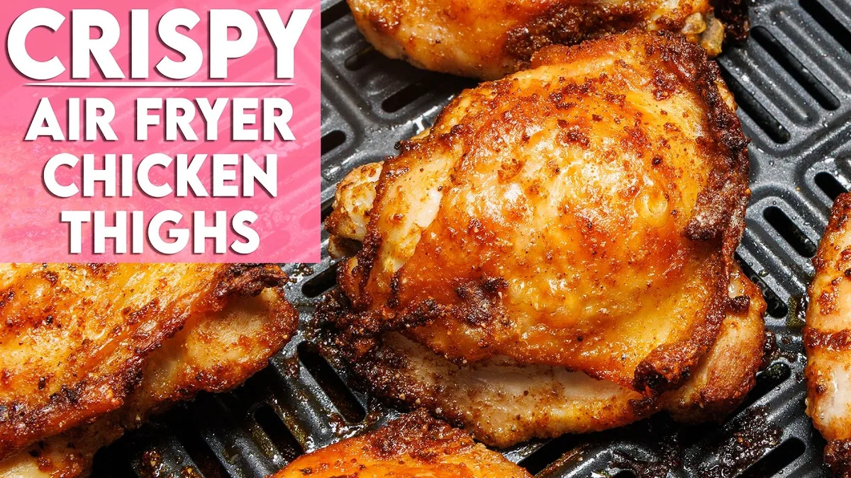 crispy air fryer chicken thighs