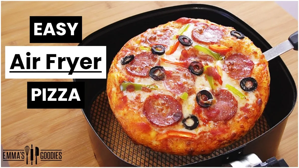 crispy air fryer pizza finish