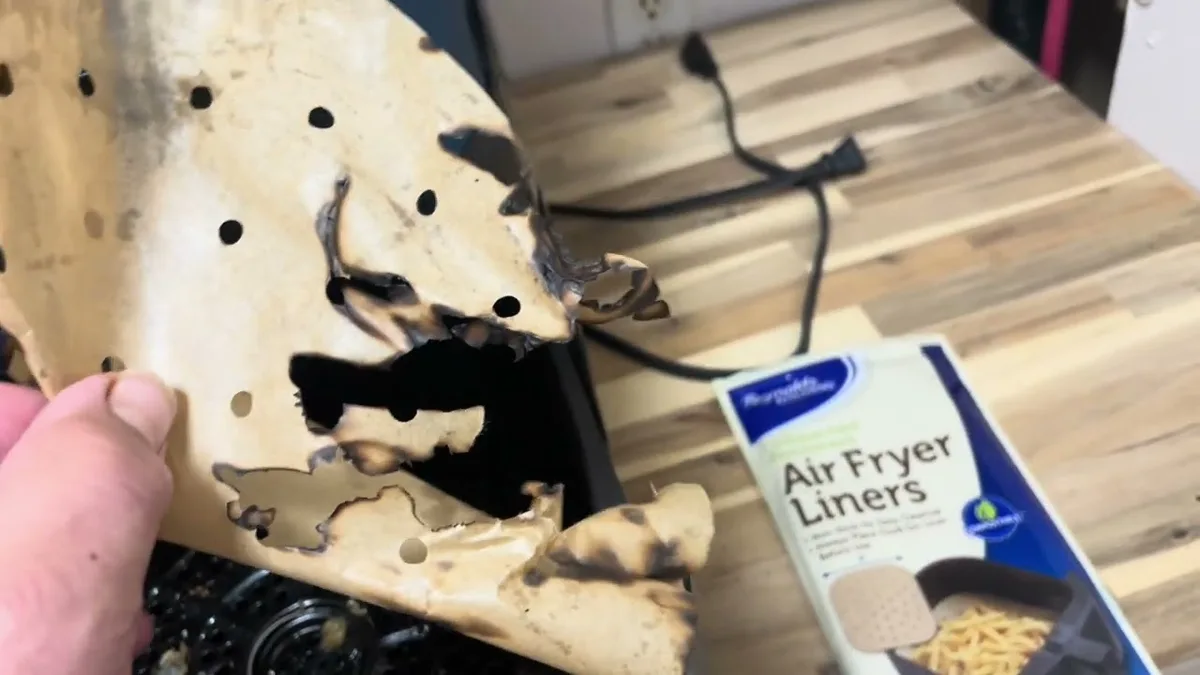 parchment paper air fryer fire hazard