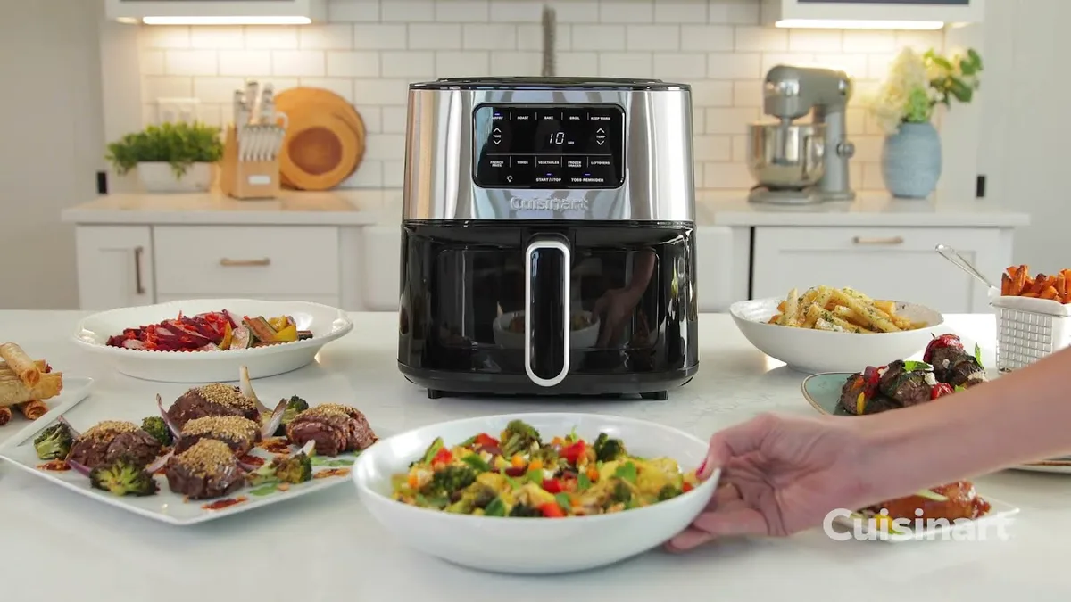 springform pan in air fryer basket