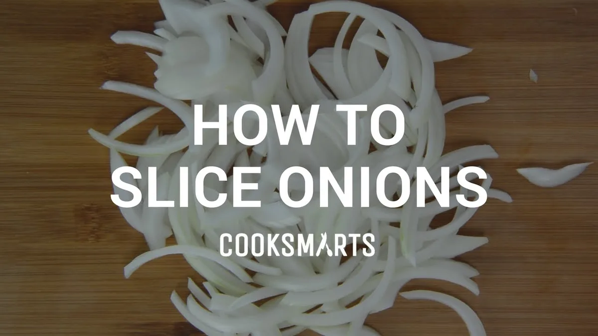 thinly sliced yellow onions