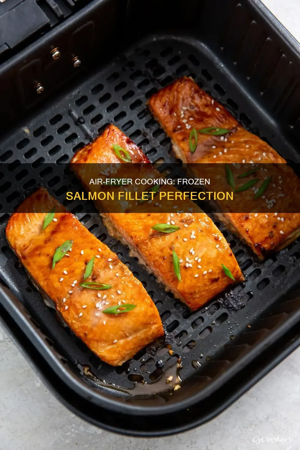 air fryer basket frozen salmon