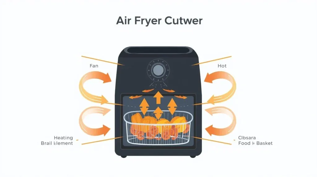 air fryer convection airflow