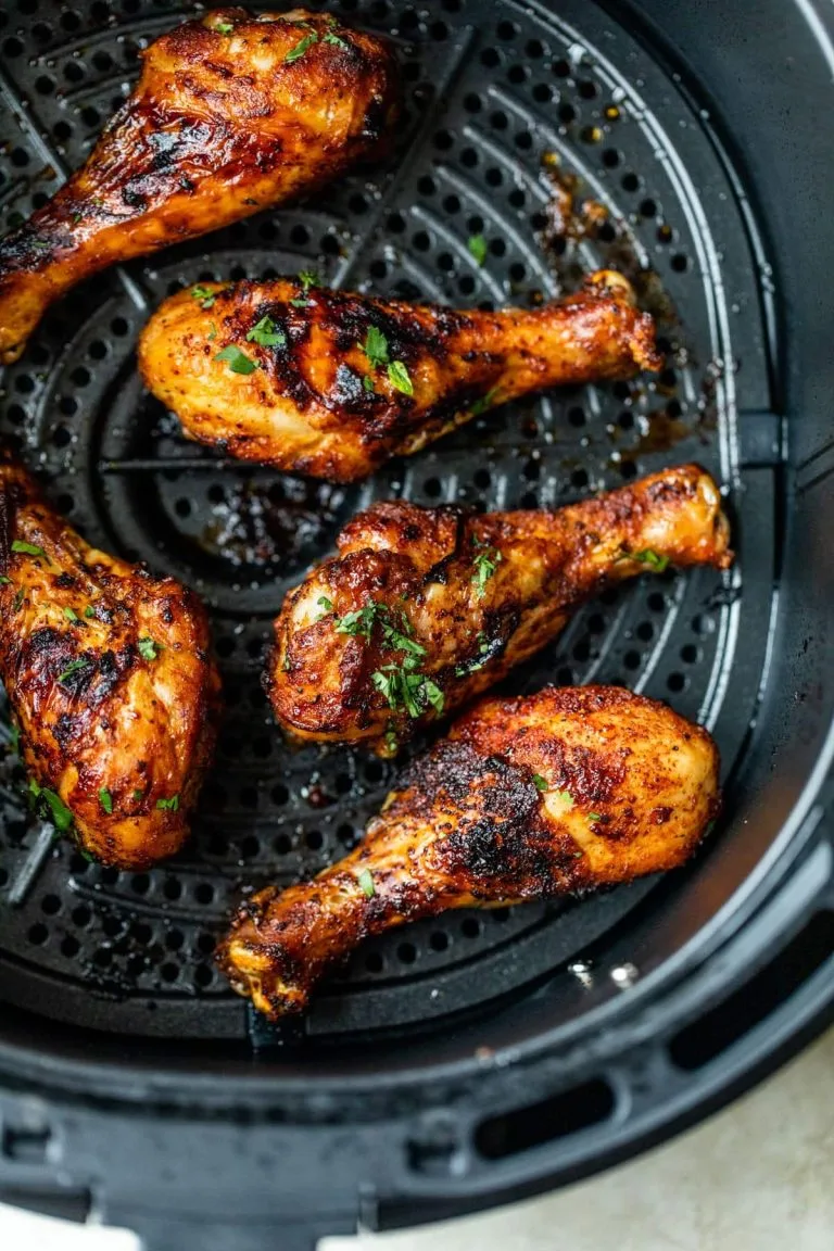 chicken legs in air fryer basket