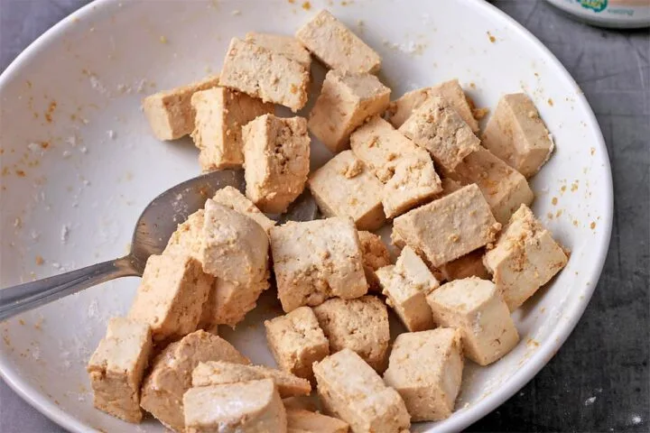 cornstarch tofu coating