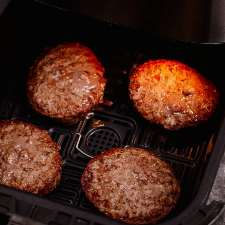 how long burger patty in air fryer
