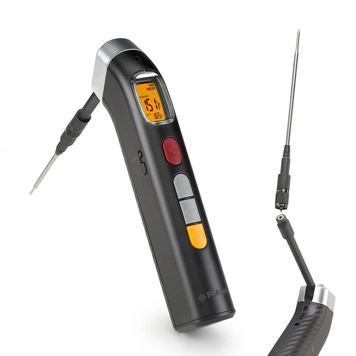 instant-read thermometer pizza 165°F