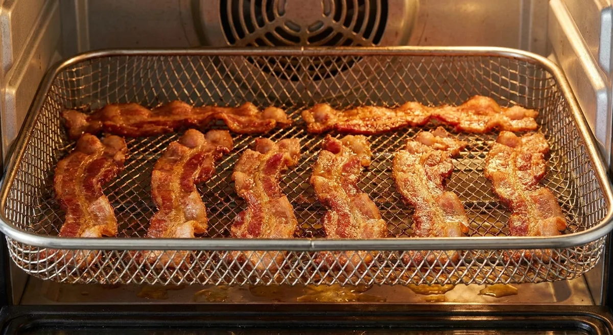 single-layer bacon placement